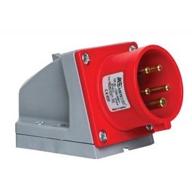 Mete Enerji 406305V 5x16A Ip44 Eğik Gövdeli Vidalı Bağlantı Duvar Fişi