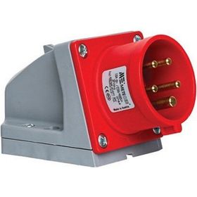 Mete Enerji 406305V 5x16A Ip44 Eğik Gövdeli Vidalı Bağlantı Duvar Fişi