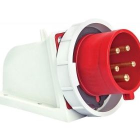 Mete Enerji 406307V 5x16A 3P+N+E 6h/50-60Hz 380-415 Watt IP67 Cee Norm Vida Bağlantılı Eğik Gövdeli Duvar Fişi