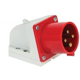 Mete Enerji 406311V 4x32A 3P+E 6h/50-60Hz 380-415 Watt IP44 Cee Norm Vida Bağlantılı Eğik Gövdeli Duvar Fişi