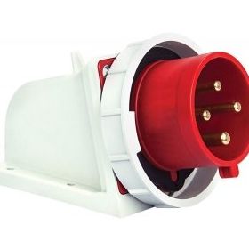 Mete Enerji 406311V 4x32A 3P+E 6h/50-60Hz 380-415 Watt IP44 Cee Norm Vida Bağlantılı Eğik Gövdeli Duvar Fişi