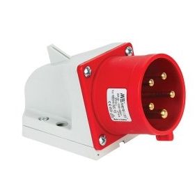 Mete Enerji 406313V 4x32A 3P+E 6h/50-60Hz 380-415 Watt IP67 Cee Norm Vida Bağlantılı Eğik Gövdeli Duvar Fişi