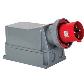 Mete Enerji 406322 5x63A Ip67 Eğik Gövdeli Duvar Fişi