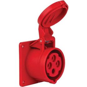 Mete Enerji 406506V 4x16A 3P+E 6h/50-60 380 415 Watt IP44 Cee Norm Vida Bağlantılı Düz Makine Prizi