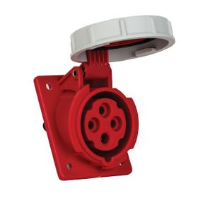 Mete Enerji 406507V 4x16A 3P+E 6h/50-60 380 415 Watt IP67 Cee Norm Vida Bağlantılı Eğik Makine Prizi
