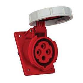 Mete Enerji 406507V 4x16A 3P+E 6h/50-60 380 415 Watt IP67 Cee Norm Vida Bağlantılı Eğik Makine Prizi