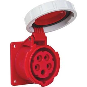 Mete Enerji 406512V 5x16A Ip67 Düz Vidalı Bağlantı Makine Prizi