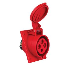 Mete Enerji 406517V 4x32A 3P+E 6h/50-60Hz 380 415 Watt IP44 Cee Norm Vida Bağlantılı Eğik Makine Prizi