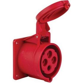 Mete Enerji 406518 4x32A 3P+E 6h/50-60Hz 380-415V IP44 Cee Norm Hızlı Bağlantılı Düz Makine Prizi