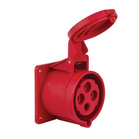 Mete Enerji 406518V 4x32A 3P+E 6h/50-60Hz 380 415 Watt IP44 Cee Norm Vida Bağlantılı Düz Makine Prizi