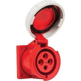 Mete Enerji 406520V 4x32A Ip67 Düz Vidalı Bağlantı Makıne Prizi