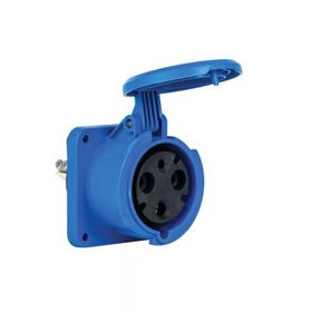 Mete Enerji 406526 3x63A 2P+E 6h/50-60Hz 220-240 Watt IP44 Cee Norm Pilot Kontaklı Düz Makine Prizi