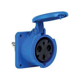 Mete Enerji 406526 3x63A 2P+E 6h/50-60Hz 220-240 Watt IP44 Cee Norm Pilot Kontaklı Düz Makine Prizi