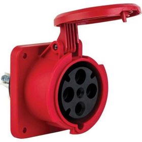 Mete Enerji 406530 4x63A 3P+E 6h/50-60Hz 380 415 Watt IP44 Cee Norm Pilot Kontaklı Düz Makine Prizi