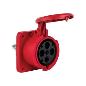 Mete Enerji 406530 4x63A 3P+E 6h/50-60Hz 380 415 Watt IP44 Cee Norm Pilot Kontaklı Düz Makine Prizi