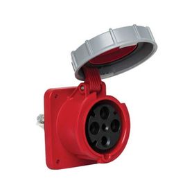 Mete Enerji 406532 4x63A 3P+E 6h/50-60Hz 380 415 Watt IP67 Cee Norm Pilot Kontaklı Düz Makine Prizi