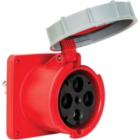 Mete Enerji 406538 4x125A 3P+E 6h/50-60Hz 380 415 Watt IP67 Cee Norm Pilot Kontaklı Düz Makine Prizi