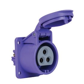 Mete Enerji 406553V 3x16A 3P 24V IP44 Cee Norm Vida Bağlantılı Düz Makine Prizi