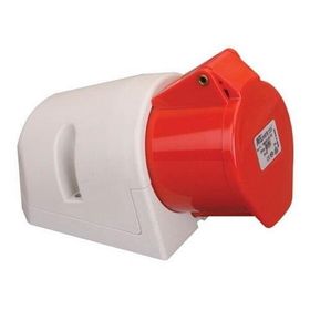 Mete Enerji 406607V 5x16A Ip44 Eğik Gövdeli Vidalı Bağlantı Duvar Prizi