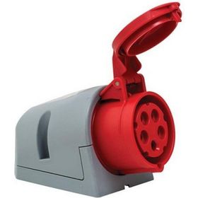 Mete Enerji 406607V 5x16A Ip44 Eğik Gövdeli Vidalı Bağlantı Duvar Prizi