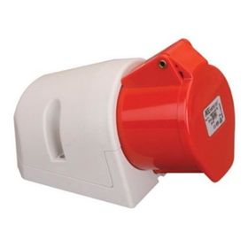 Mete Enerji 406607V 5x16A Ip44 Eğik Gövdeli Vidalı Bağlantı Duvar Prizi