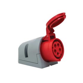 Mete Enerji 406607V 5x16A Ip44 Eğik Gövdeli Vidalı Bağlantı Duvar Prizi