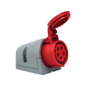 Mete Enerji 406607V 5x16A Ip44 Eğik Gövdeli Vidalı Bağlantı Duvar Prizi
