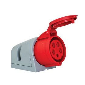 Mete Enerji 406616V 5x32A Ip44 Eğik Gövdeli Vidalı Bağlantı Duvar Prizi
