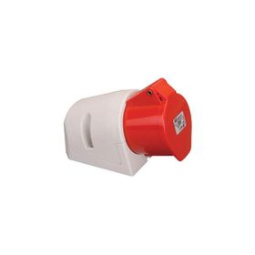 Mete Enerji 406616V 5x32A Ip44 Eğik Gövdeli Vidalı Bağlantı Duvar Prizi