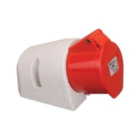 Mete Enerji 406616V 5x32A Ip44 Eğik Gövdeli Vidalı Bağlantı Duvar Prizi