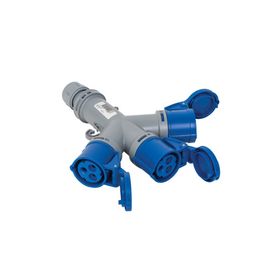 Mete Enerji 406701V 3x16A 2P+E 6h/50-60Hz 220-240 Watt IP44 Cee Norm Vida Bağlantılı 3lü Grup Priz
