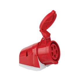 Mete Enerji T112002 5x32A 3P+N+E 6h/50-60Hz 380 415 Watt IP44 Cee Norm Hızlı Bağlantılı Eğik Gövdeli Duvar Prizi