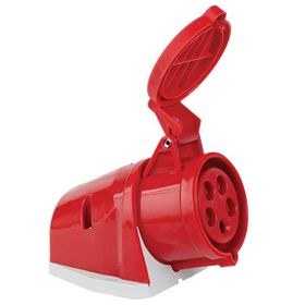 Mete Enerji T112002 5x32A 3P+N+E 6h/50-60Hz 380 415 Watt IP44 Cee Norm Hızlı Bağlantılı Eğik Gövdeli Duvar Prizi