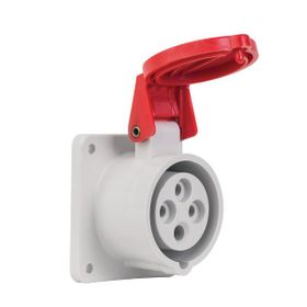 Mete Enerji T13693V 4x16A 3P+E 6h/50-60Hz 380-415V IP44 Cee Norm Vida Bağlantılı Düz Makine Prizi