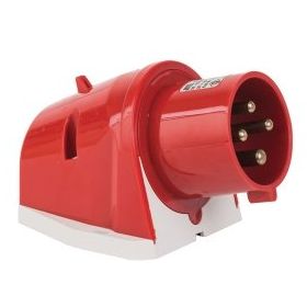 Mete Enerji T24405 4x32A 3P+E 6h/50-60Hz 380-415 Watt IP44 Cee Norm Hızlı Bağlantılı Eğik Gövdeli Duvar Fişi