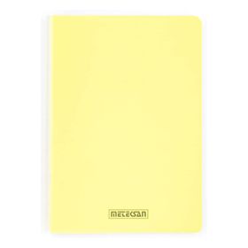 Meteksan 60 Yaprak Kareli Sarı Seren Pastel A5 PP Kapaklı Defter