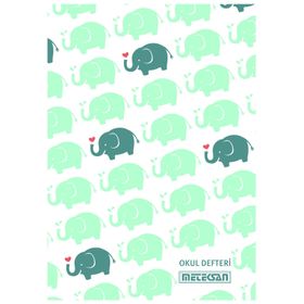 Meteksan Çizgili A5 Dikişli 80 Yaprak Defter
