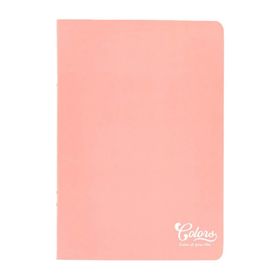 Meteksan Colors A5 40 Pembe Yaprak Kareli Defter