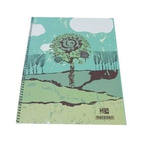 Meteksan Lotus Sert Kapak A4 120 Yaprak Kareli Spiralli Defter