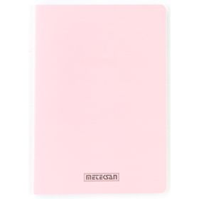 Meteksan Seren Pastel A4 PP Kapaklı 60 Yaprak Kareli Pembe Defter