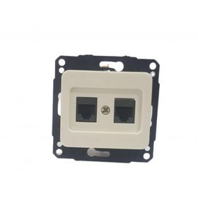 Metesan 2XRJ45 10 Adet Kelebek Beyaz Priz