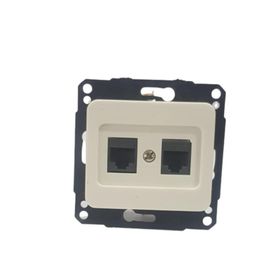 Metesan 2XRJ45 10 Adet Kelebek Beyaz Priz