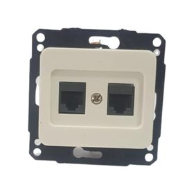 Metesan 2XRJ45 5 Adet Kelebek Beyaz Priz