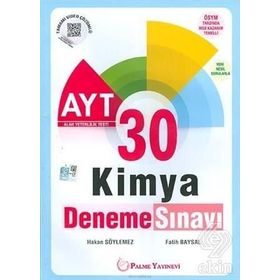 Metin Yayınları AYT Kimya 30 Deneme Sınavı