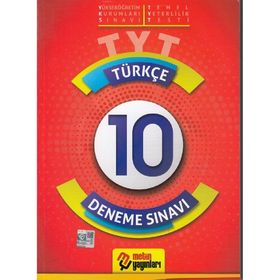 Metin Yayınları TYT Türkçe 10 Deneme Sınavı