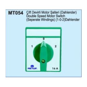 Metop MT054 16A Çift Devirli Motor Şalteri