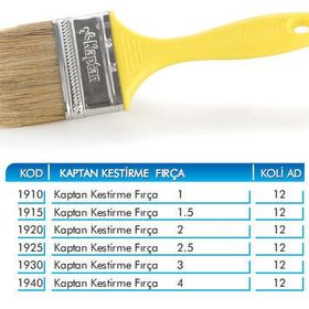 Metro Kaptan Kestirme Fırça Plastik Saplı No 1,5 Kestirme Fırça
