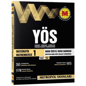 Metropol Yayınları YÖS Matematik - 1 Soru Bankası