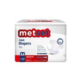 Metset Bel Bantlı Ekonomik 5.5 Damla Medium 30 Adet Yetişkin Hasta Bezi
