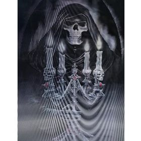 Mettoys 30 x 40 cm 5d Elmas Boyama 3 Farklı Resim Değişenli Halloween İskelet Tablosu